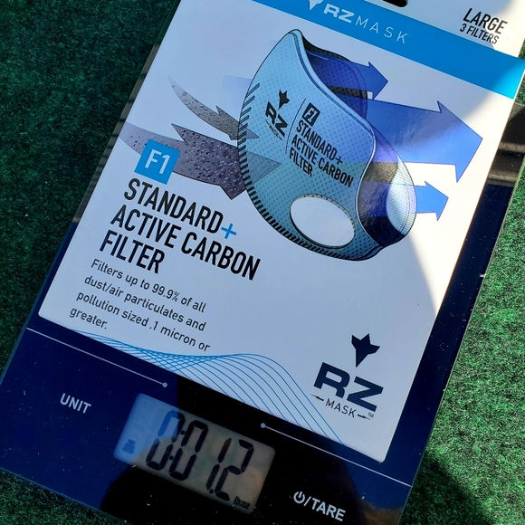 RZ Mask FILTER, F1 Standard + Active Carbon Filters (Medium) 3-pack - Picture 4 of 4